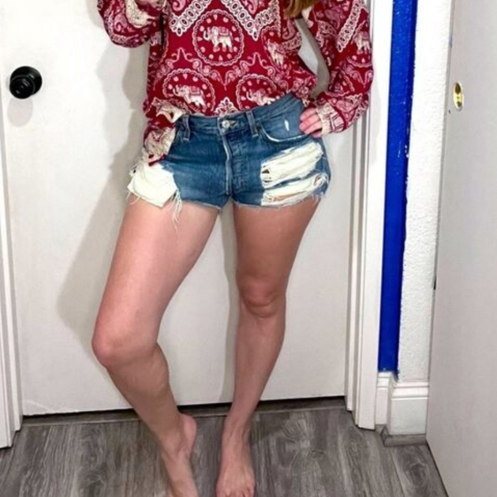AGOLDE Los Angeles Parker denim shorts, size 28
